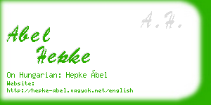 abel hepke business card